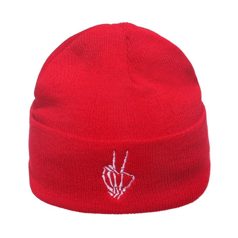 Wholesale Autumn and Winter Brimless Pullover Trend Hip-hop Warm Flame Knitted Hat