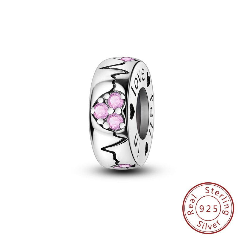 Wholesale  eternal heart-shaped rubber plug Charms