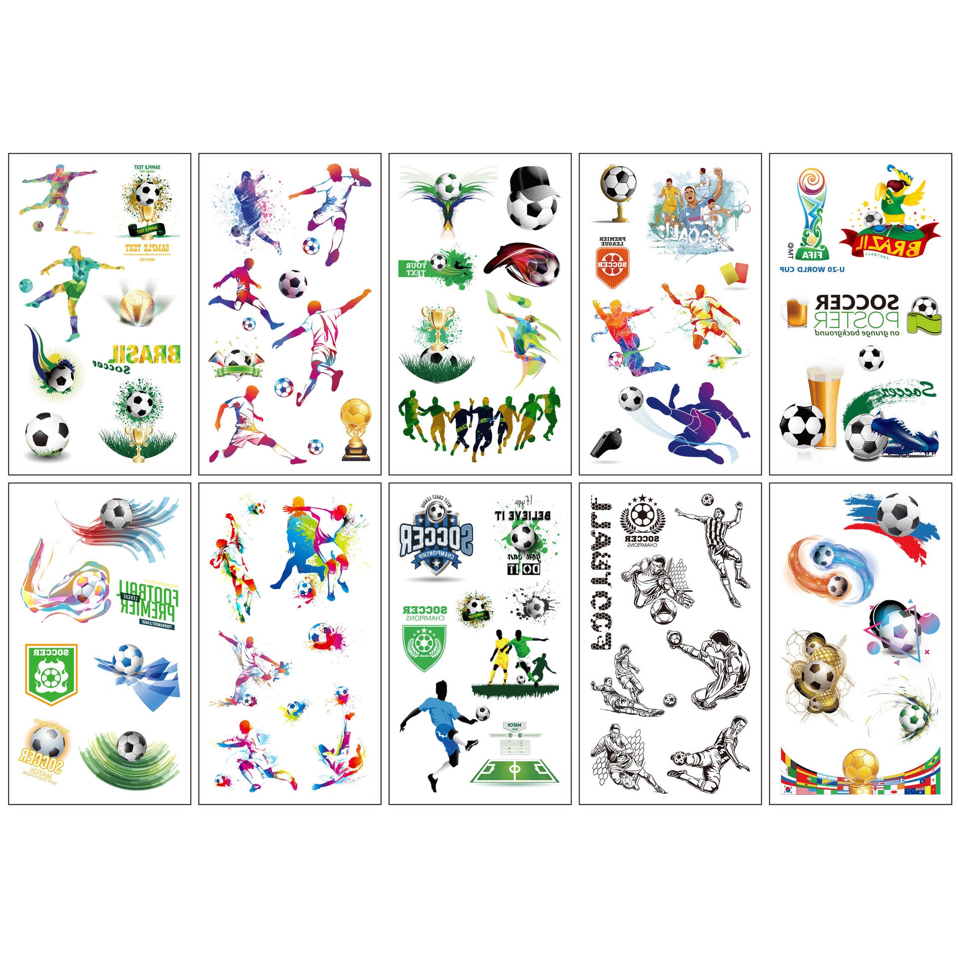 Wholesale 10pcs/sheet Children's cartoon little monster cute tattoo sticker