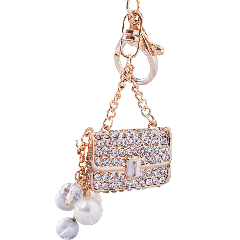 Pearl Pearl Seart Satchel Bag Satchel Diamond de zinc de diamantes de diamantes