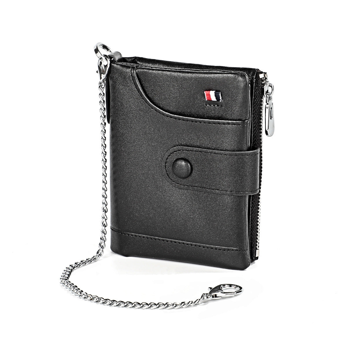 Wholesale Vintage Crazy Horse cowhide multifunctional buckle zipper genuine leather bag