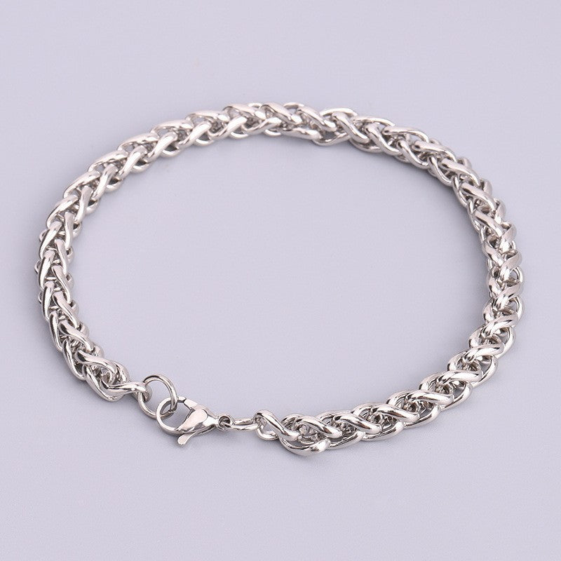 Wholesale Stainless Steel Keel Fashionable and Personalized Hip-hop Titanium Steel Bracelet