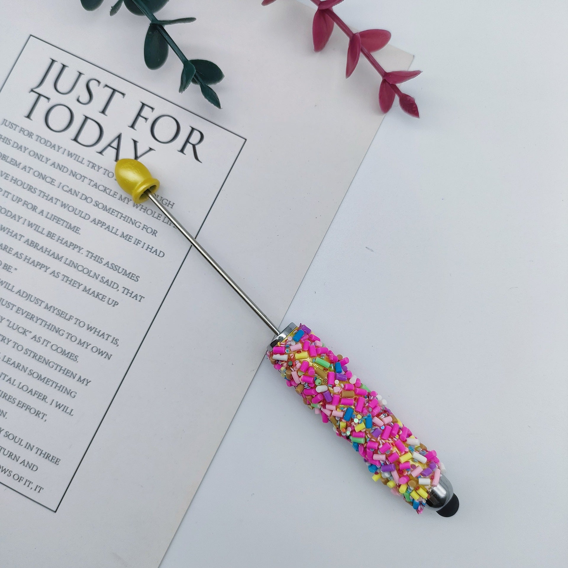 Wholesale Colorful Sugar Capsules Touch Screen Beadable  Pen