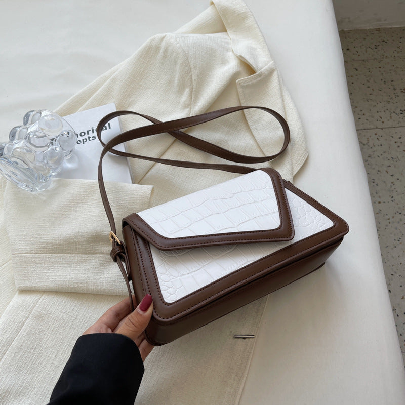 Wholesale Underarm bag trendy stone pattern small square bag versatile shoulder crossbody bag