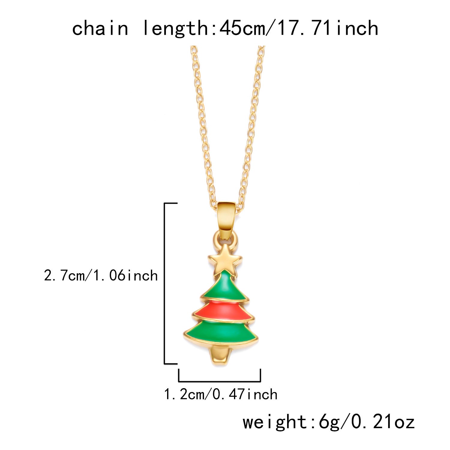 Wholesale Christmas Dopamine Colored Necklace