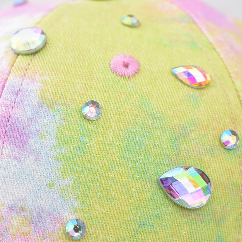 Wholesale Cotton Colorful Printed Diamond Duckbill Caps