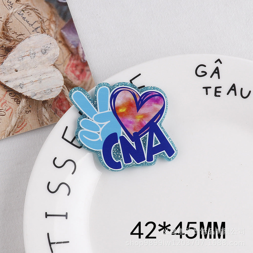 Wholesale 10PCS FlatBack Cartoon Pills Clothes Bottle Pins Cute Things DIY Acrylic Patch