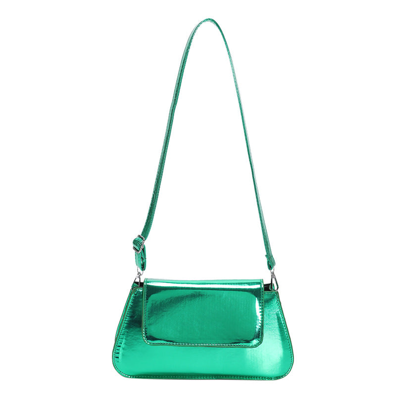 Bolso de hombro Glossy de láser PU al por mayor