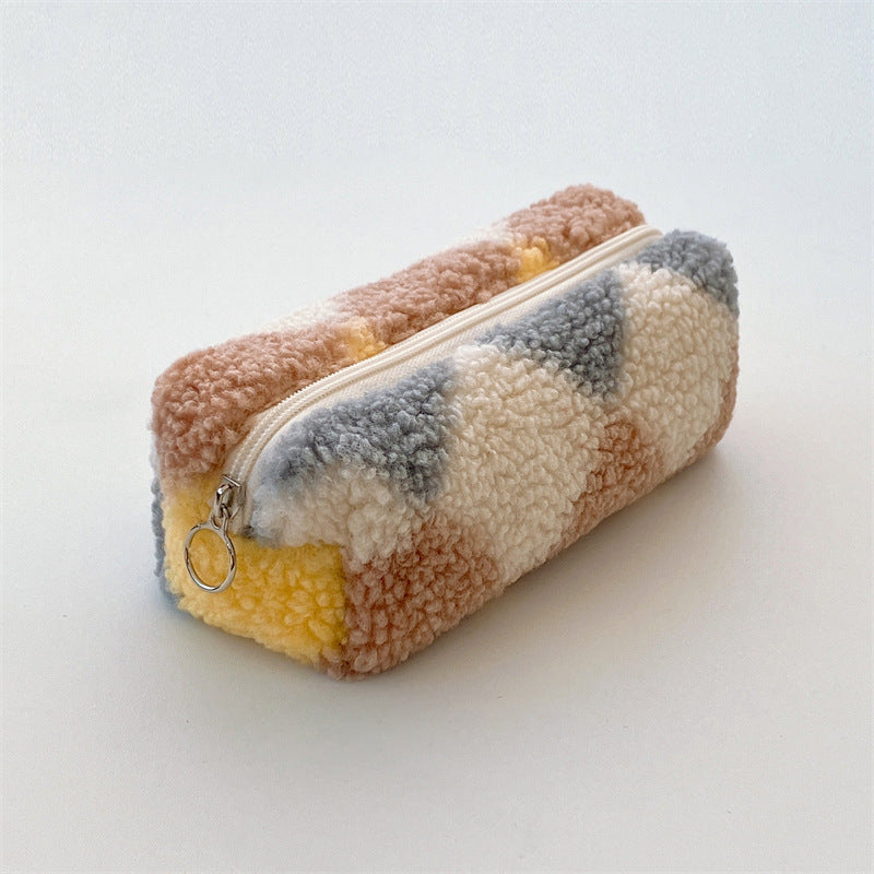 Wholesale Plush Large Capacity Storage Pencil Bag