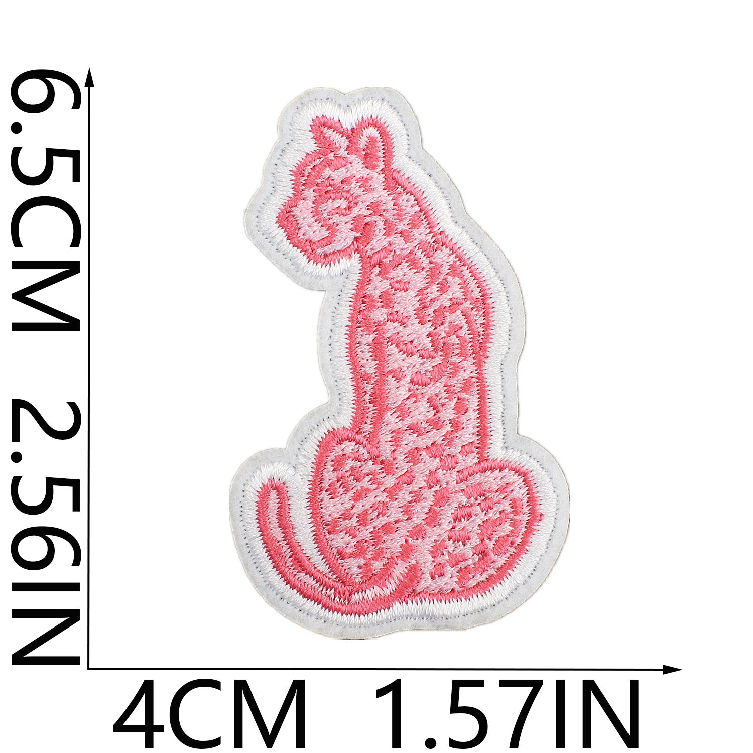 Wholesale Embroidery Colorful Flower Cartoon Leopard Embroidery Patch