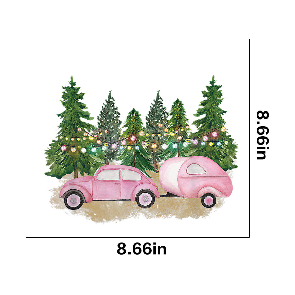 Wholesale 10pcs/pack Christmas Stickers Hot-Selling Christmas Transfer Stickers