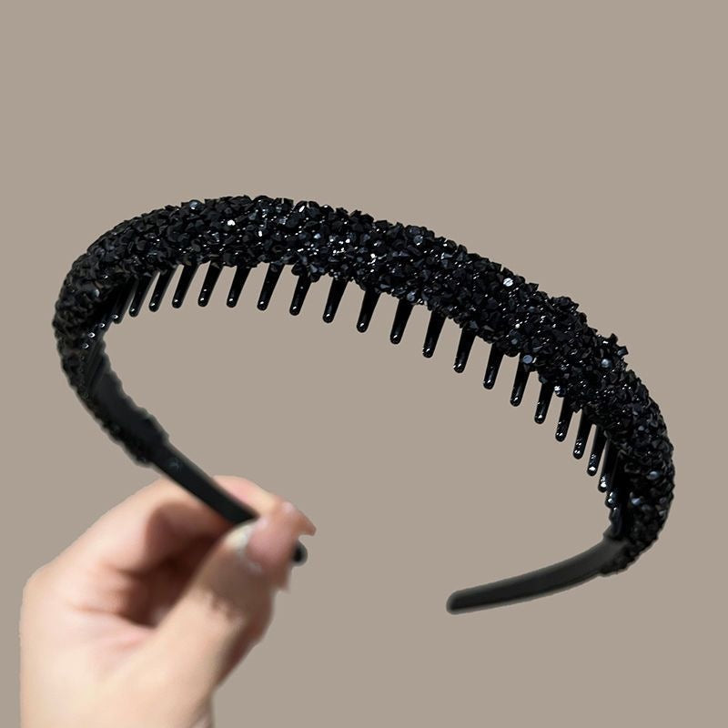 Wholesale Retro simple French style all-match outdoor face washing sponge headband for women