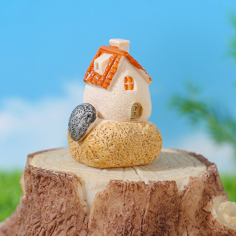 Wholesale Aegean Sea Village Small Mud House Microcosmic Ornaments