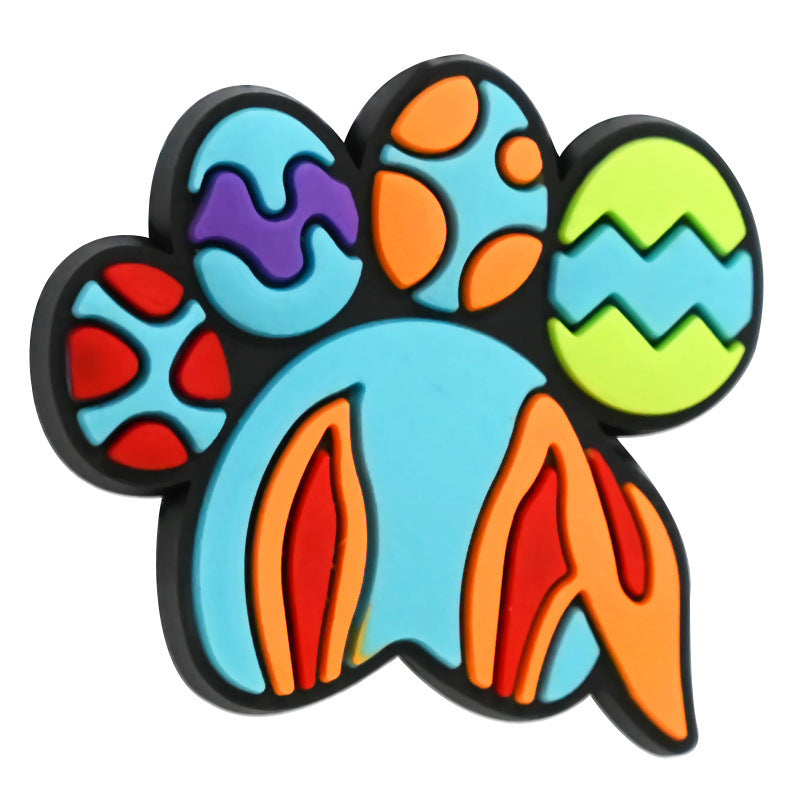 Wholesale Random 100pcs Easter Series DIY Funny Egg Funny Rabbit  Focal Beads