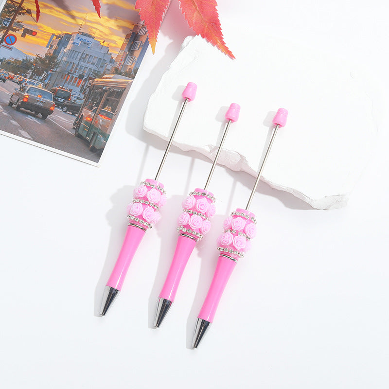 Wholesale Heavy Duty Rose Diamond Stickers Round Bead Pen