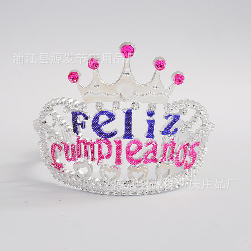 Wholesale Plastic Crown Children's Headwear Girls Princess Party Gifts