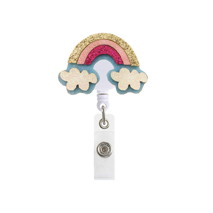 Wholesale ABS Rainbow Telescoping Keychain