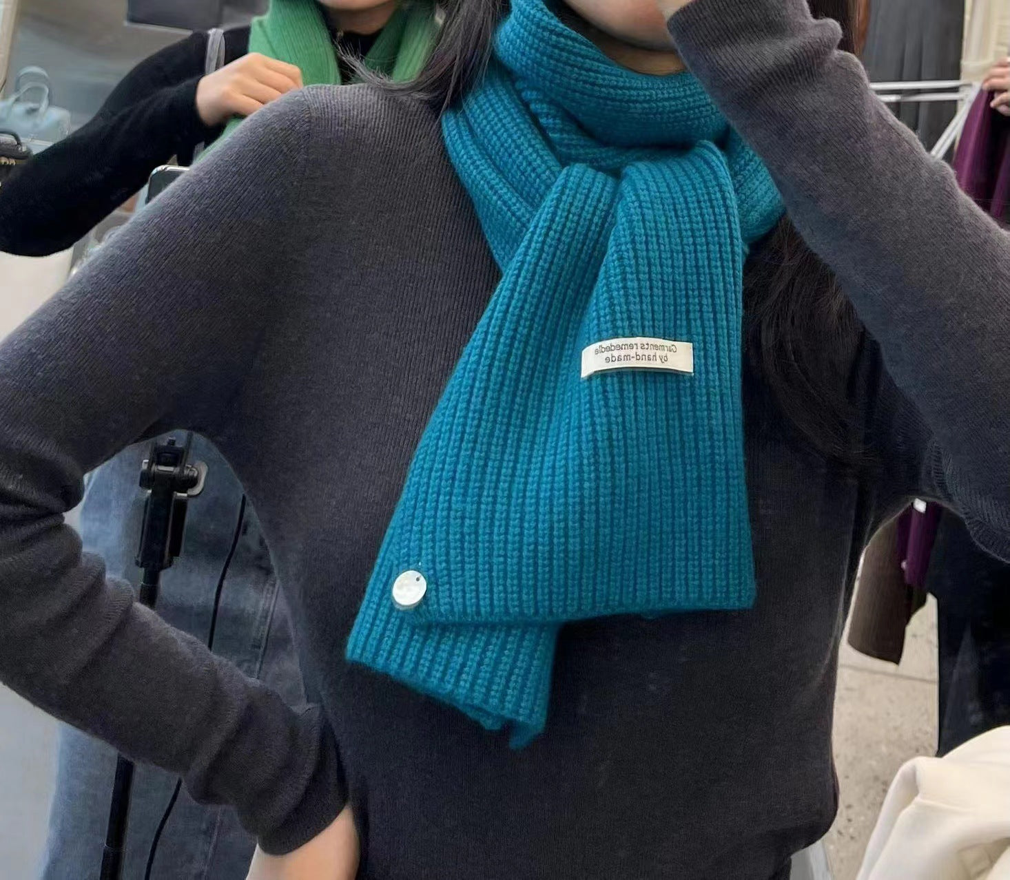 Wholesale Multicolor Knitted Wool Scarf