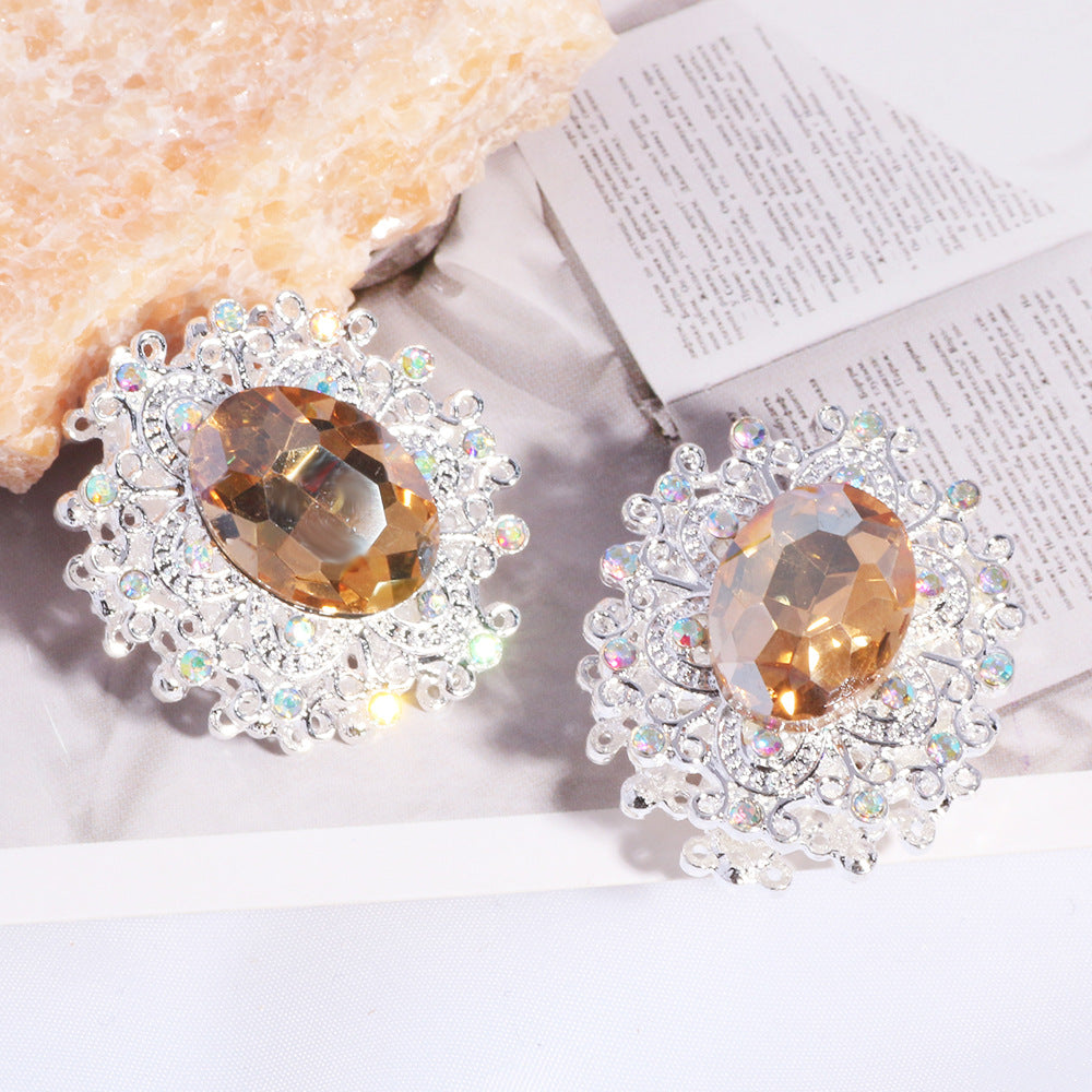 Wholesale 3pcs/pack Retro alloy heavy-duty beads straight hole DIY beading