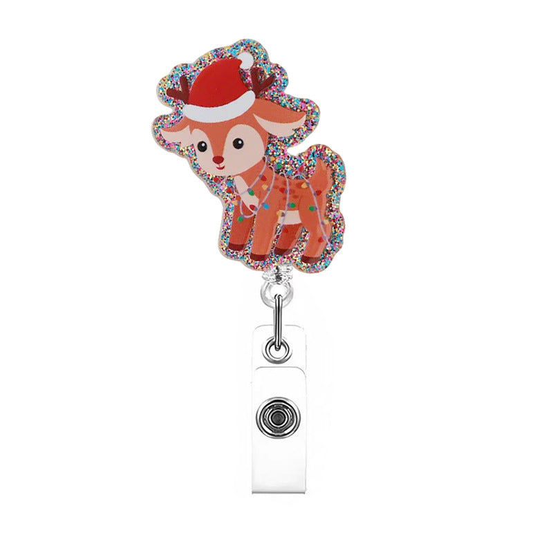Wholesale Christmas cartoon gift Badge Reels