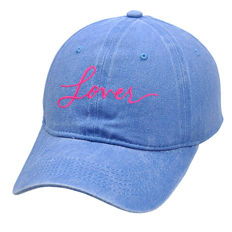 Wholesale Valentine's Day Lover Embroidered Cotton Baseball Hat
