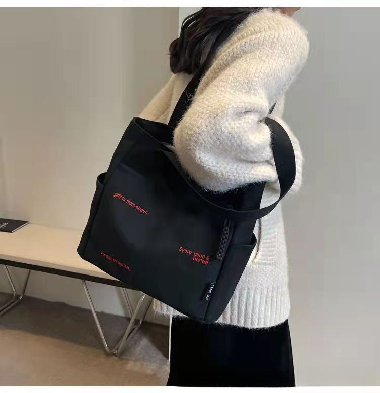 Wholesale Canvas bag shoulder bag large capacity commuter bag handbag bag