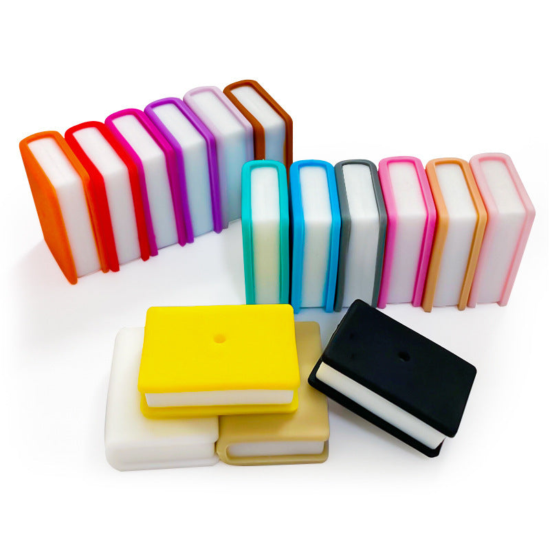 Wholesale 10pcs colorful stacked book rectangular books Focal Beads