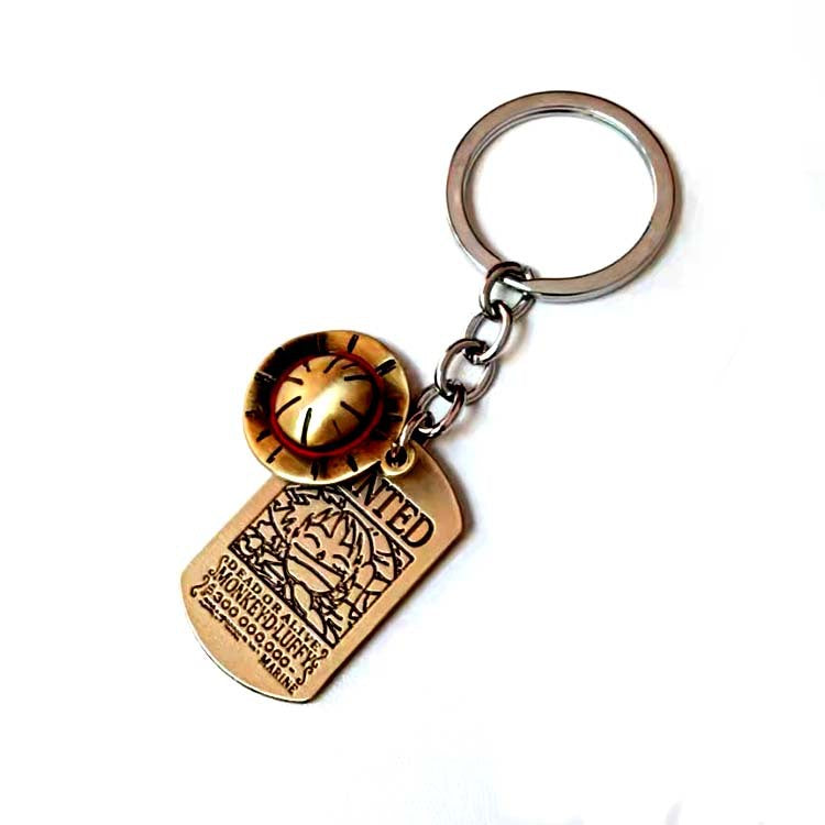 Wholesale Alloy Double Pendant Military Brand Keychain