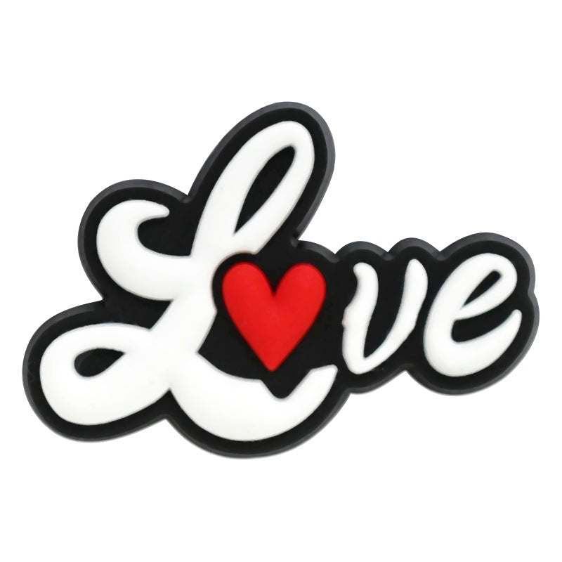 Wholesale Random 100pcs Valentine' s Day Series Wedding Dessert Cartoon Croc Charms