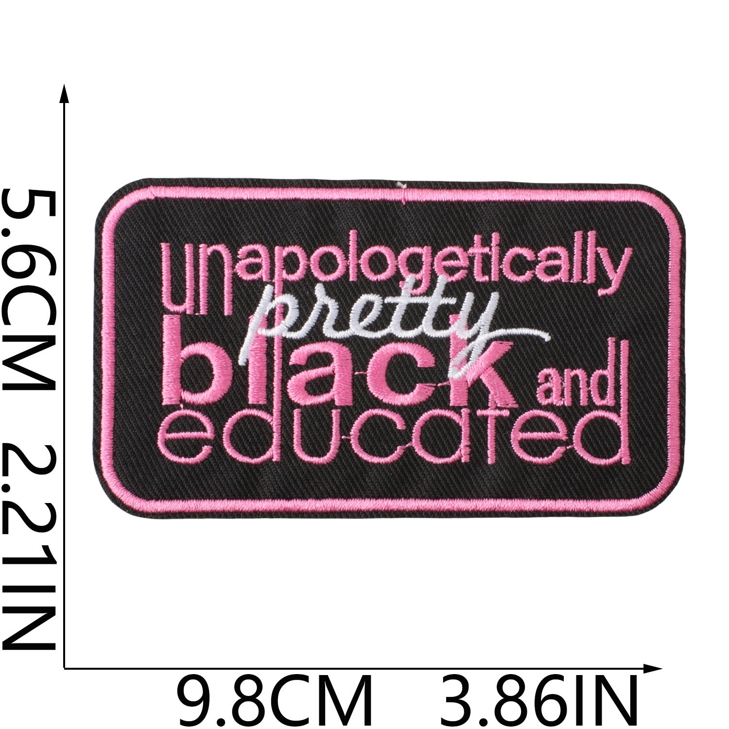Wholesale Black Girl Magic Embroidered Iron On Patches Motivational Slogan DIY Clothing Decoration