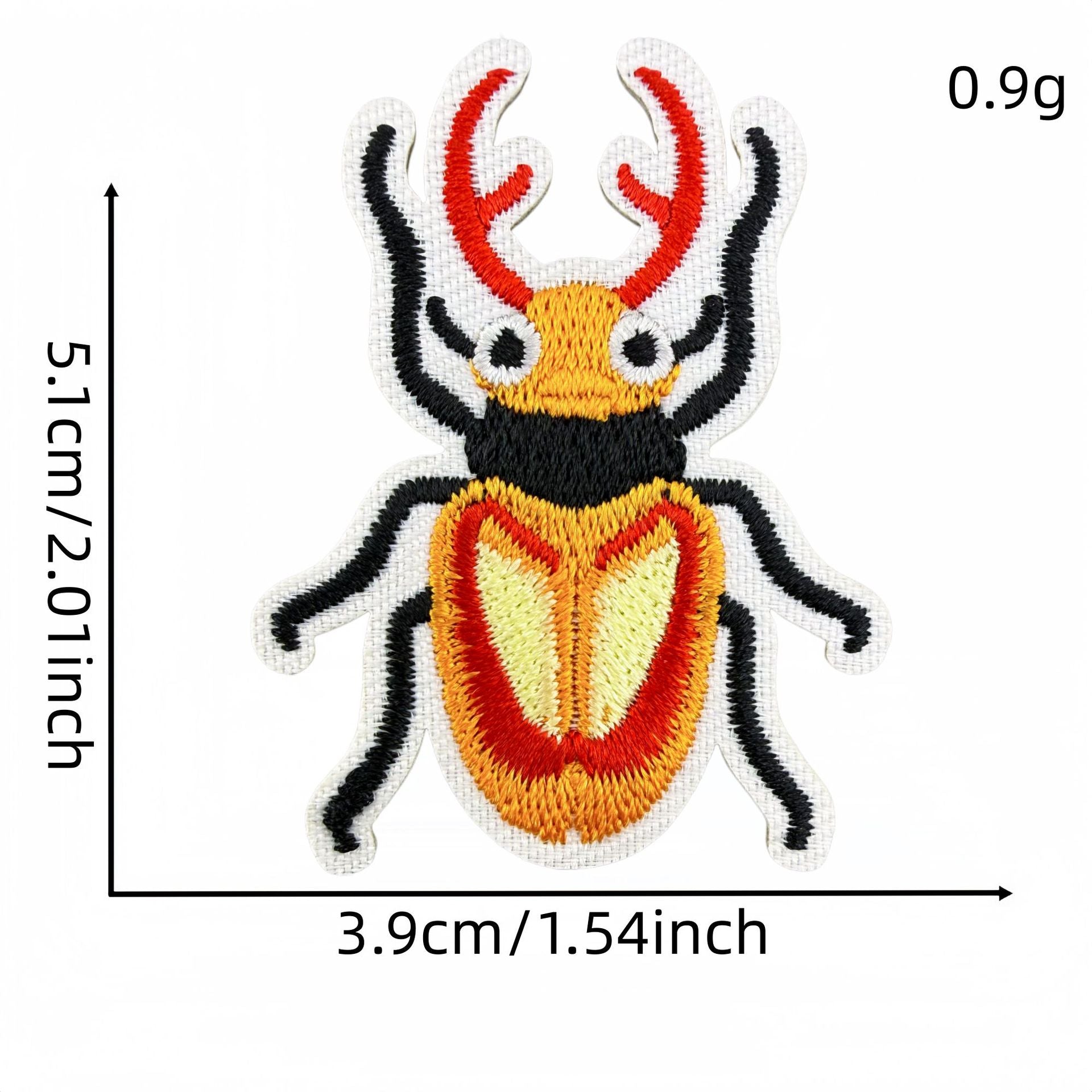 Wholesale Cartoon Insect Beetle Embroidery Patches Iron On Appliques For Clothing And Bag Decoration 14 Piece DIY Craft Supply