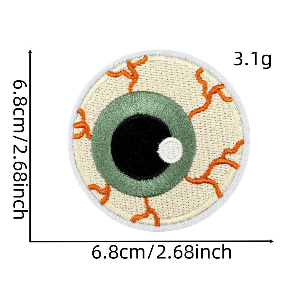 Wholesale Polyester Iron On Embroidered Patches  Pumpkin Ghost Black Series Home Decor Accent