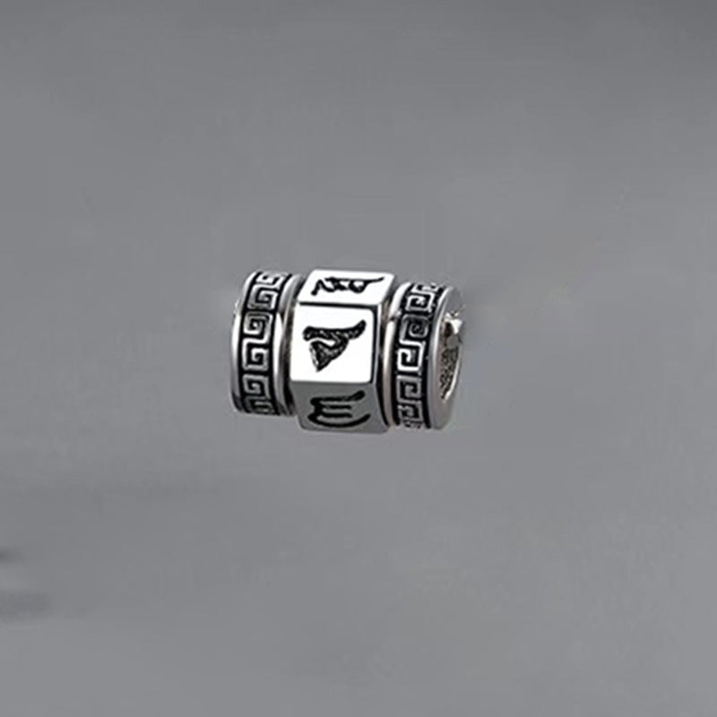 Wholesale Six Words Mantra Turnable Pendant Necklaces