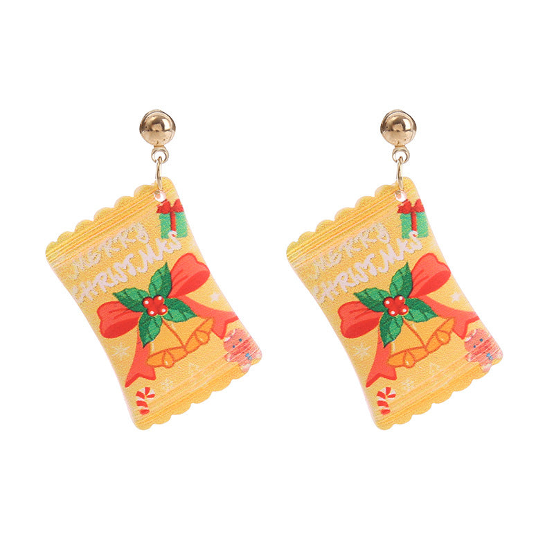 Wholesale Christmas Series Candy Earrings