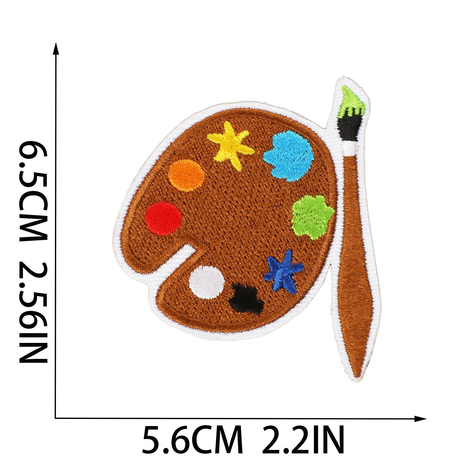 Wholesale 60Pcs Polyester Embroidered Patches Basketball Face Iron On Applique For et Backpack DIY Clothing Gift