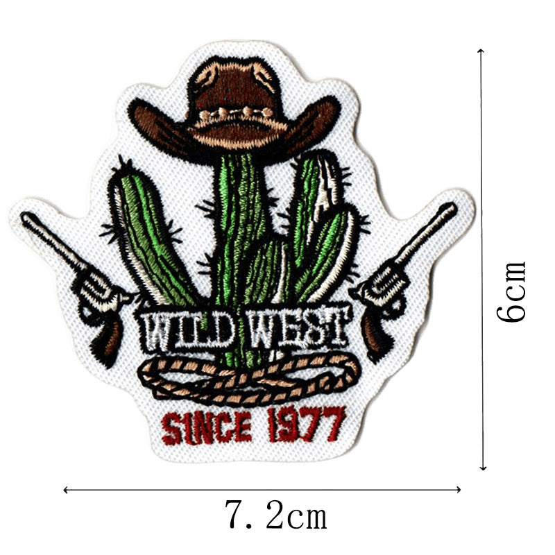 Wholesale Western Cowboy English Letter Embroidery DIY Patches