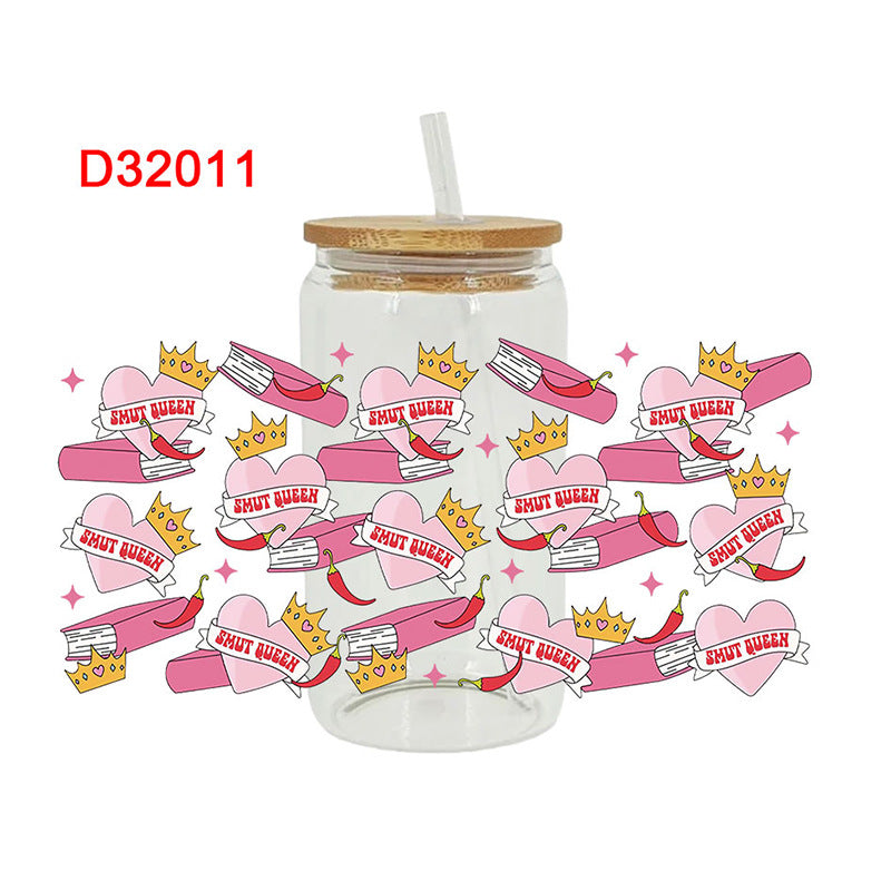 Wholesale Color Brush Paint 16oz Cup UV DTF Wraps