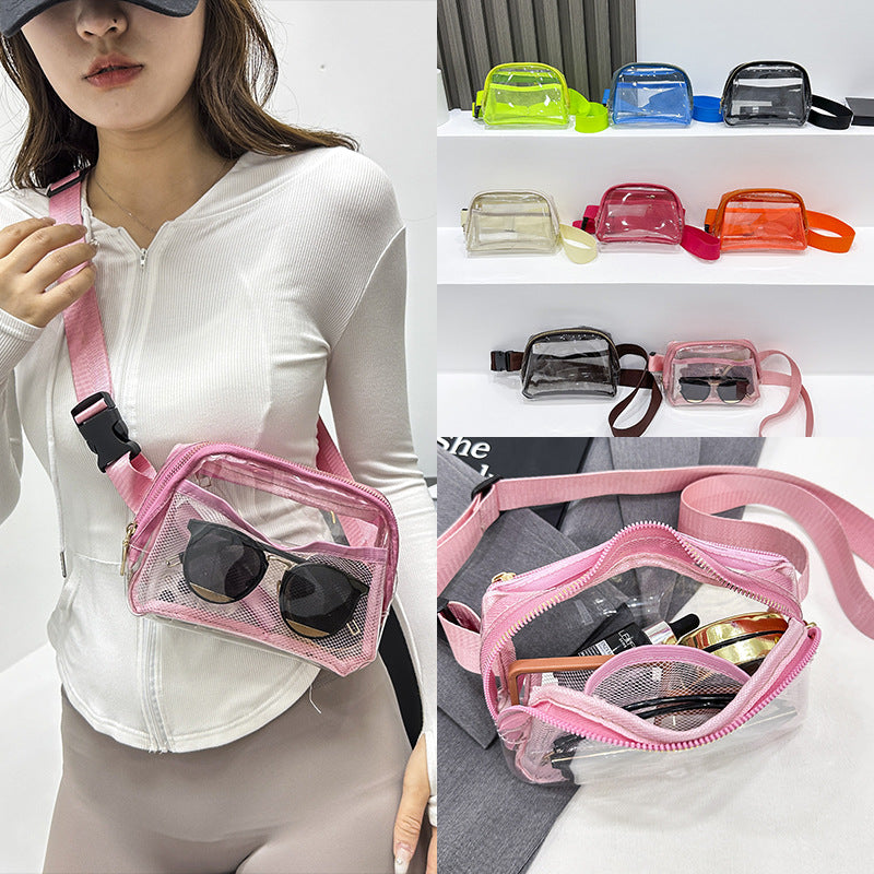Wholesale Transparent Small Shoulder Chest Bag Crossbody Bag
