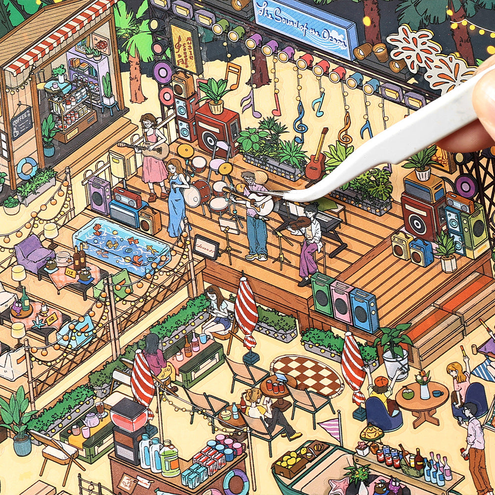 Wholesale 3D Mini Scene Corner Series Cute Landscaping Stickers