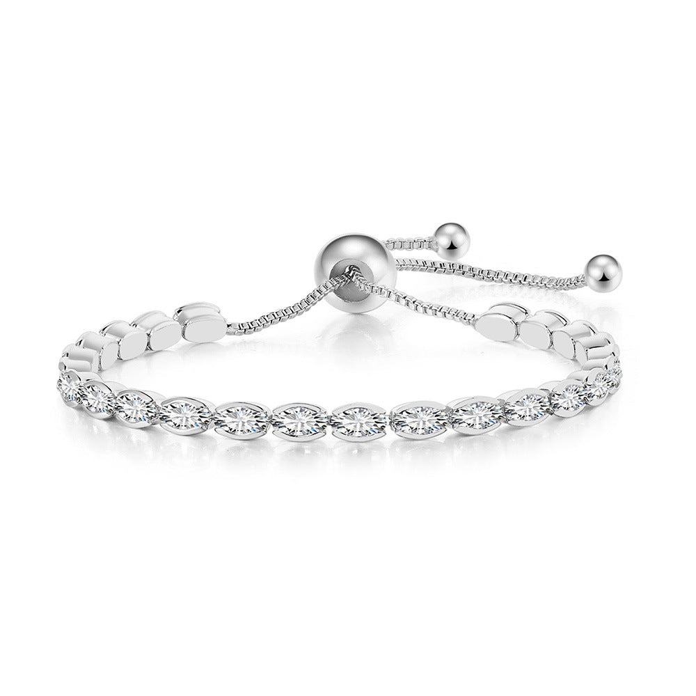 Wholesale Full CZ Adjustable Bracelet