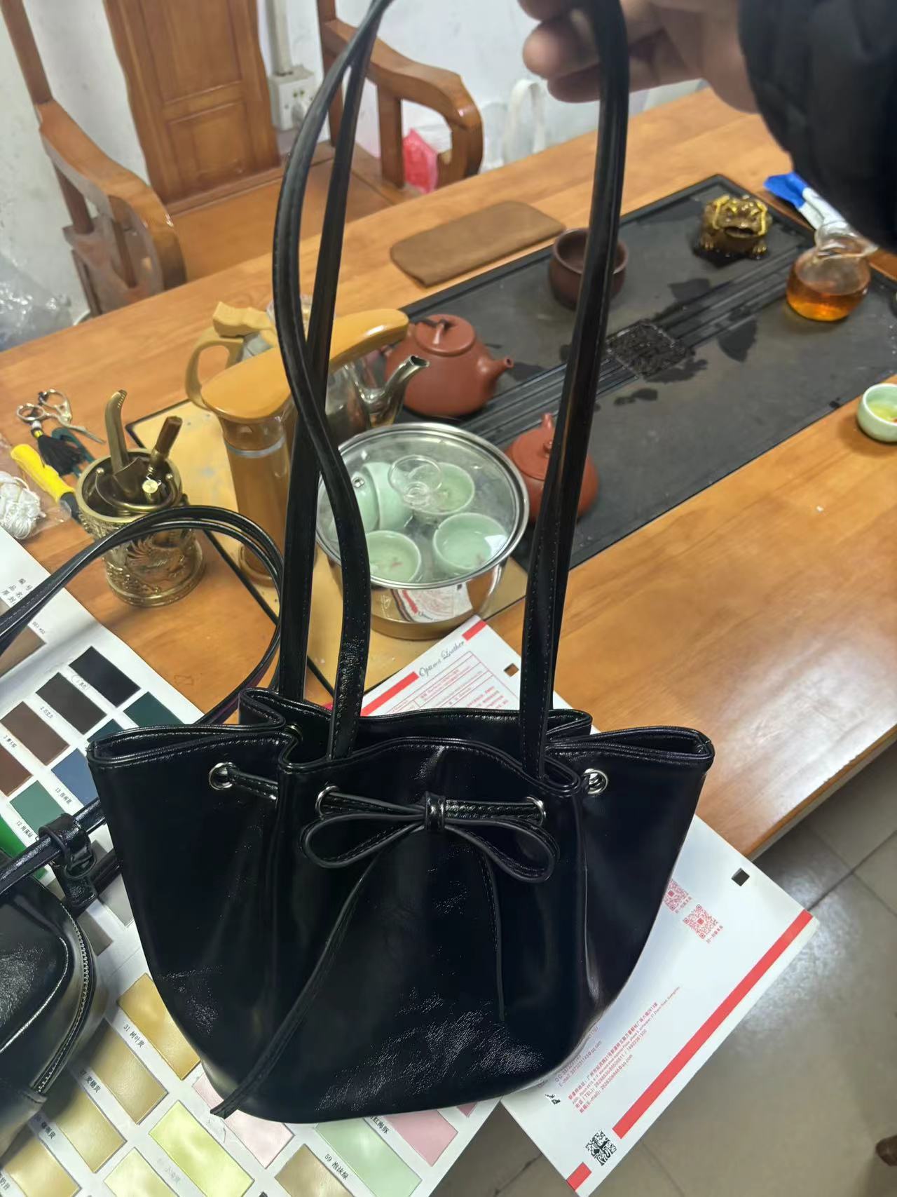 Wholesale Bow Fashion Single Shoulder Handbag Bucket Bag