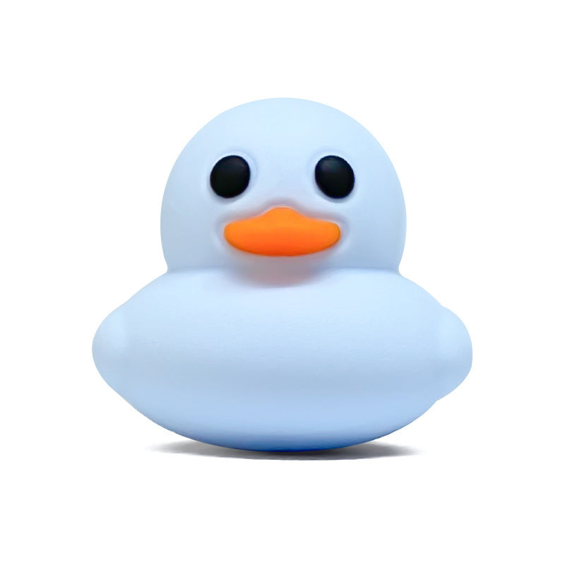 Wholesale 10pcs 3D Pure Color Little Yellow Duck Stereo  Focal Beads