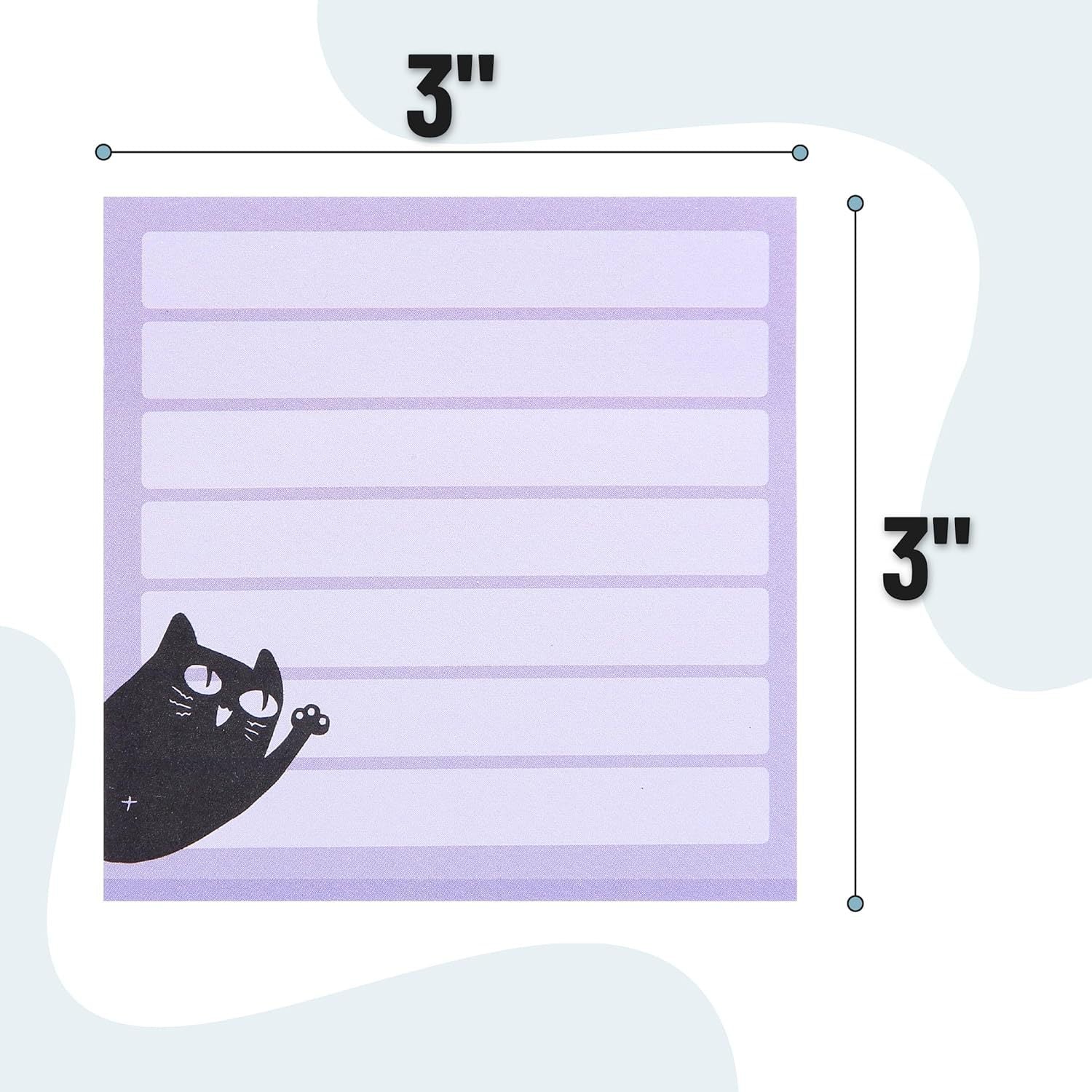 Wholesale Cartoon Cat  Removable High-adhesive Sticky Notes