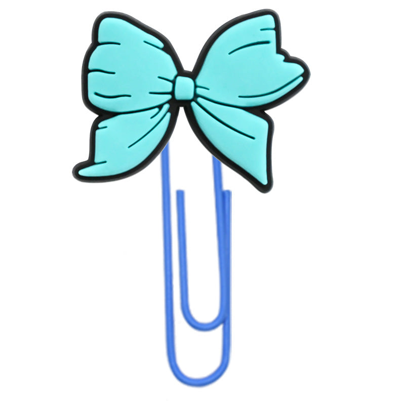 Wholesale Random 50pcs Cartoon bow student paper clip bookmark