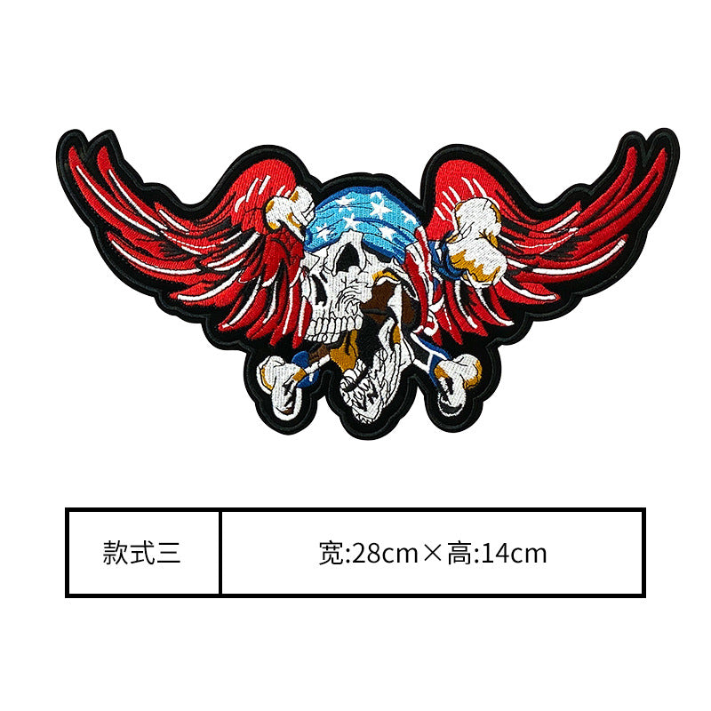 Wholesale Large punk style clothing embroidery DIY Patches