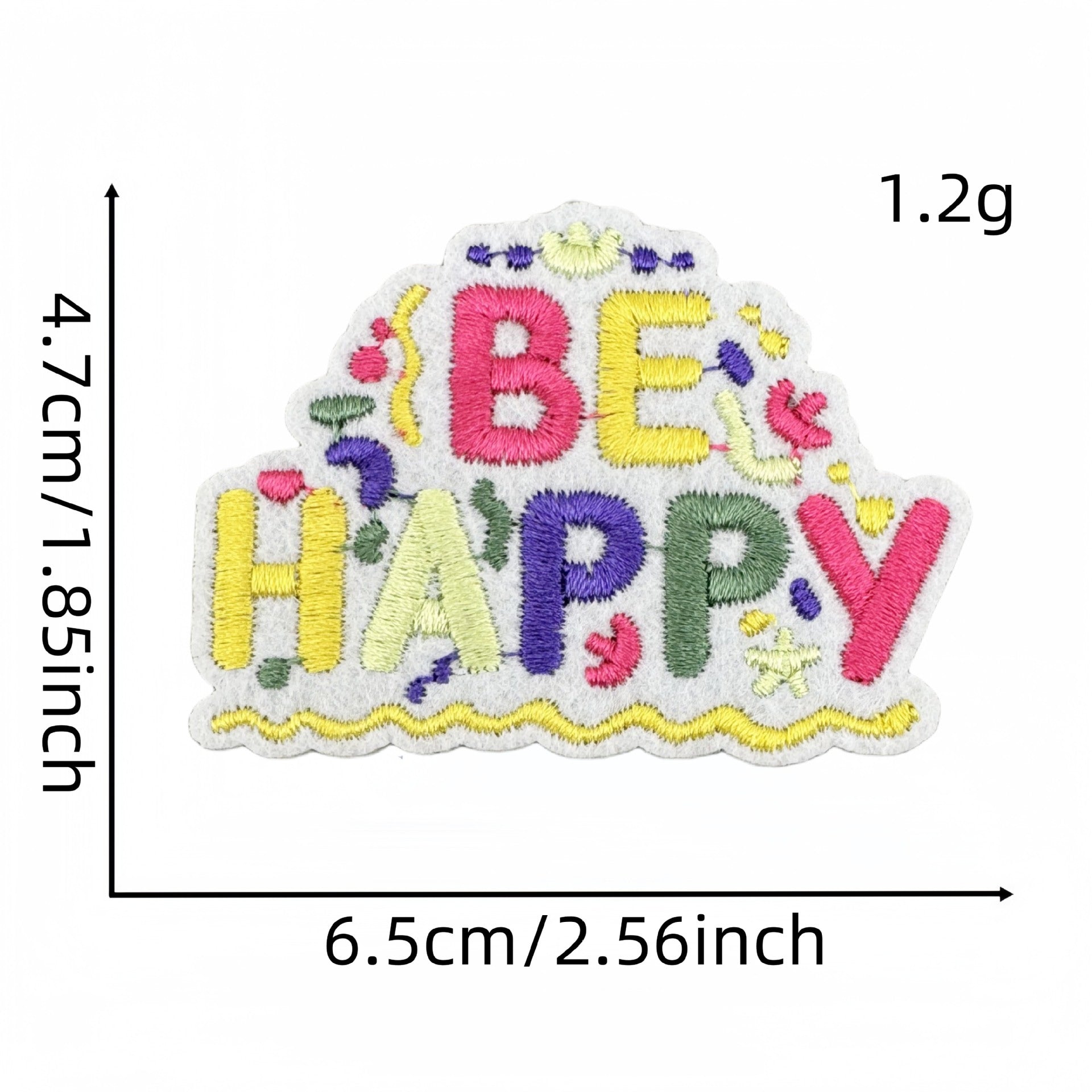 Wholesale Colorful English Letter Embroidered Iron On Patch Stylish Backpack Travel Decoration Gift