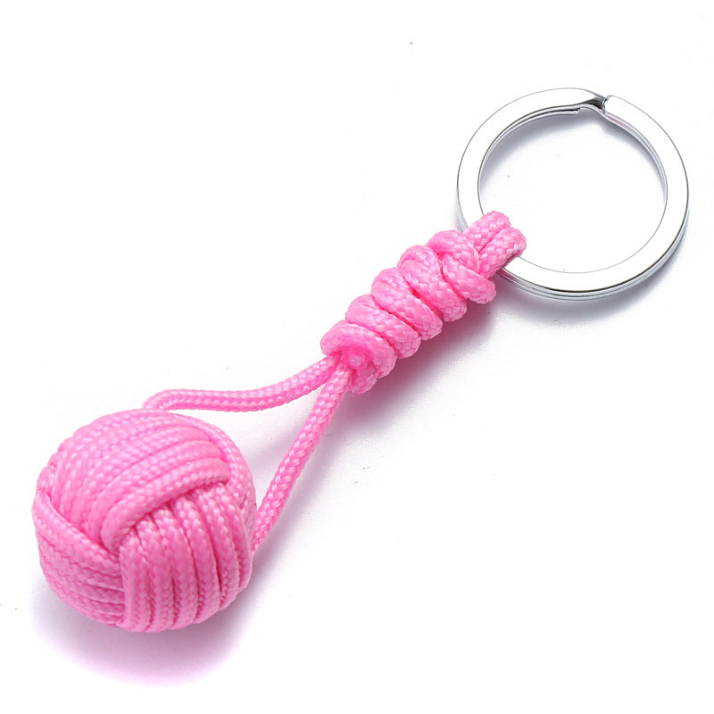 Llavero de nudos trenzado colorido al por mayor