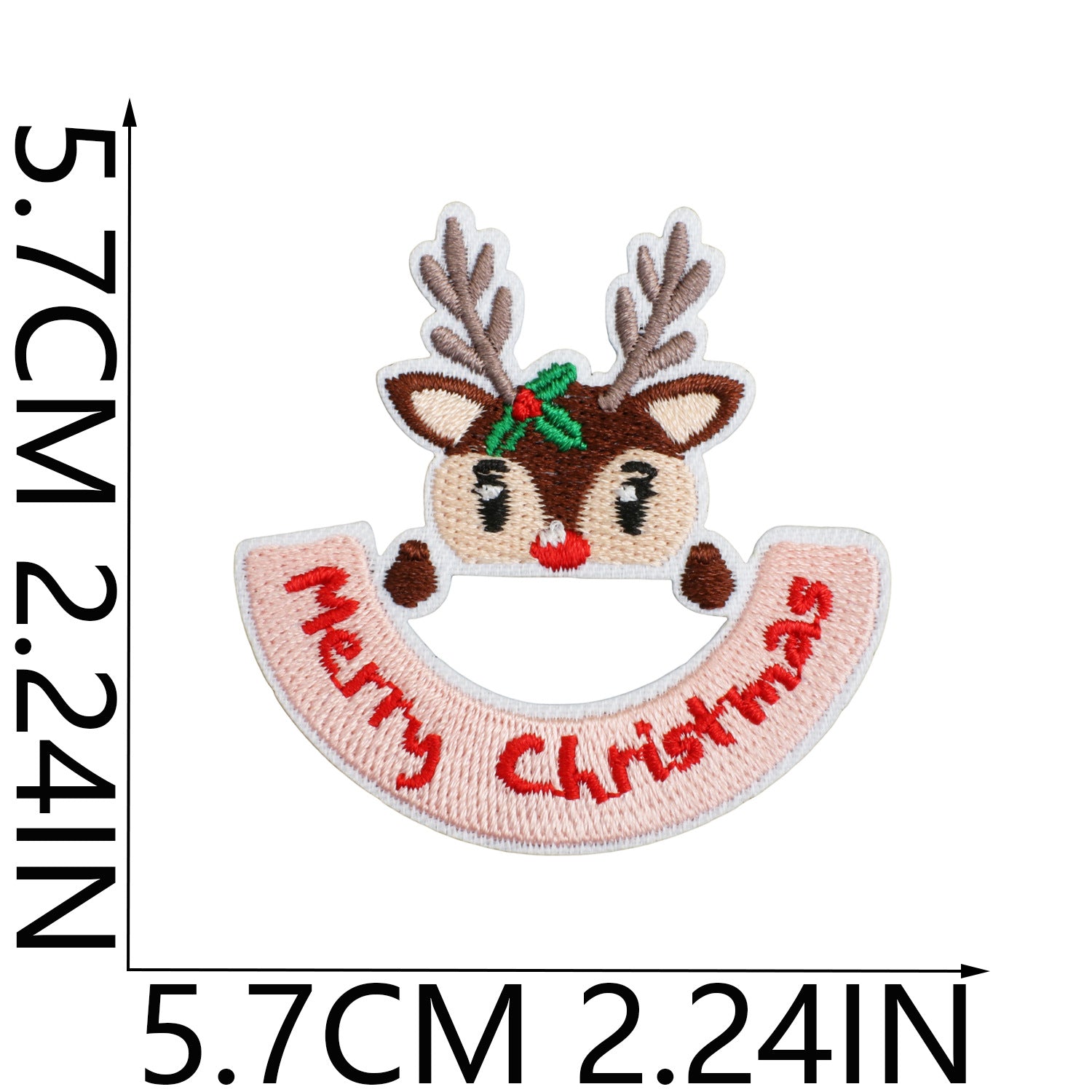 Wholesale Polyester Iron On Christmas Embroidered Patches Bells Stars Cartoon Design For Clothing DIY