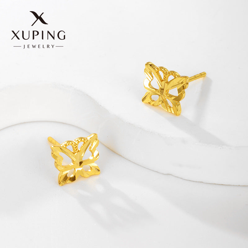 Wholesale Alloy Flower Simple and Compact Mini Summer High-end Fashion Earrings