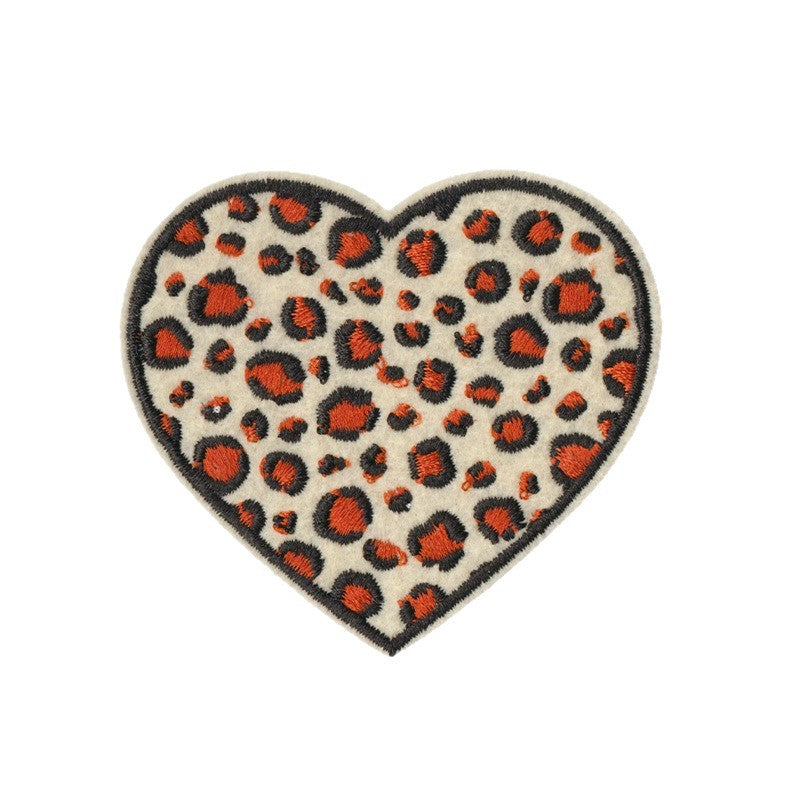 Wholesale 9Pc Cartoon Rugby Iron On Patches Leopard Bow Decor For et DIY Craft Supply